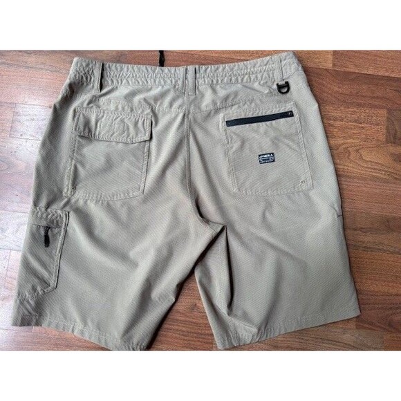 Oneill Crossover Shorts Mens 36 Beige Khaki Chino‎ Hybrid Elastic Waist - Picture 5 of 7